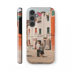 Phone case with cord
